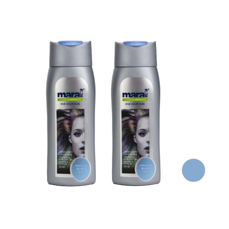 شامپو رنگساژ مارال شماره 9.01 حجم 400 میلی لیتر رنگ اسکای بلو مجموعه دو عددی شامپو رنگساژ مارال شماره 9.01 حجم 400 میلی لیتر رنگ اسکای بلو مجموعه دو عددی