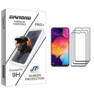 JF Diamond glass Screen Protector For Samsung Galaxy A50 Pack Of 3
