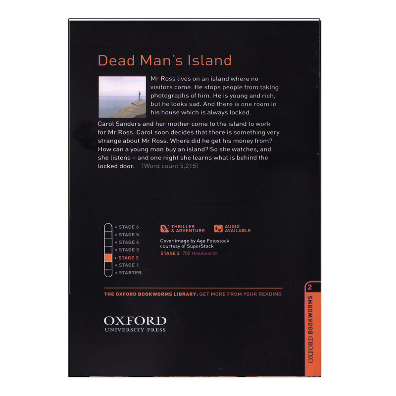 کتاب Oxford Bookworms Dead Mans Island اثر John Escott انتشارات الوندپویان