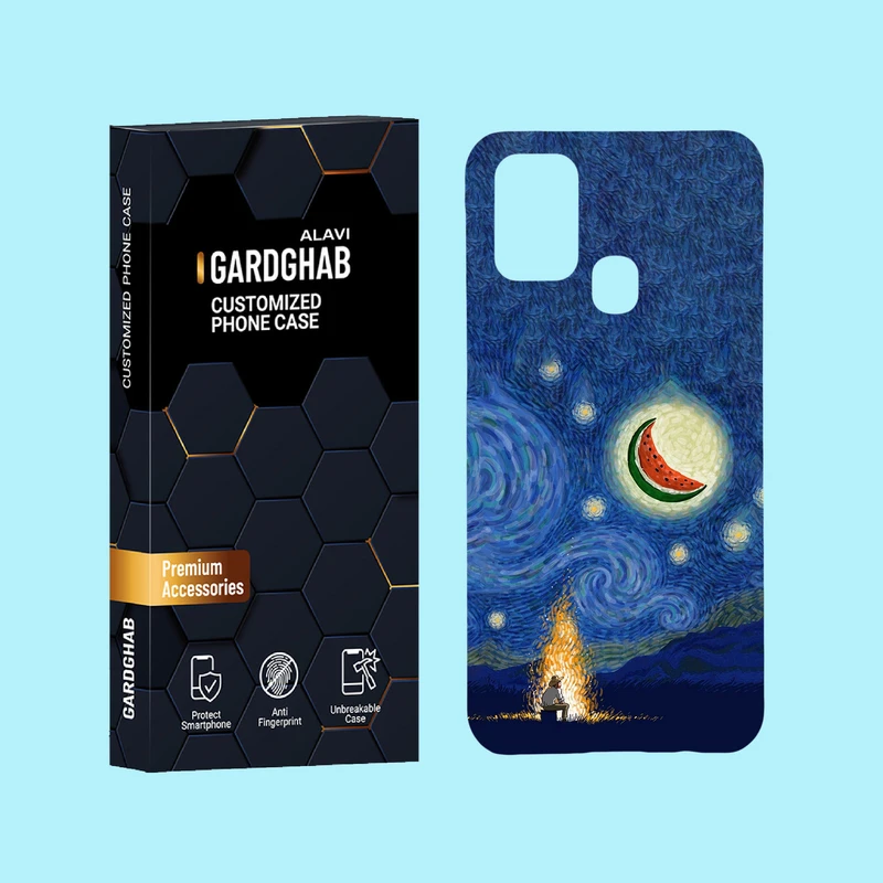 کاور گارد قاب علوی مدل هنری مناسب برای گوشی موبایل سامسونگ Galaxy M31