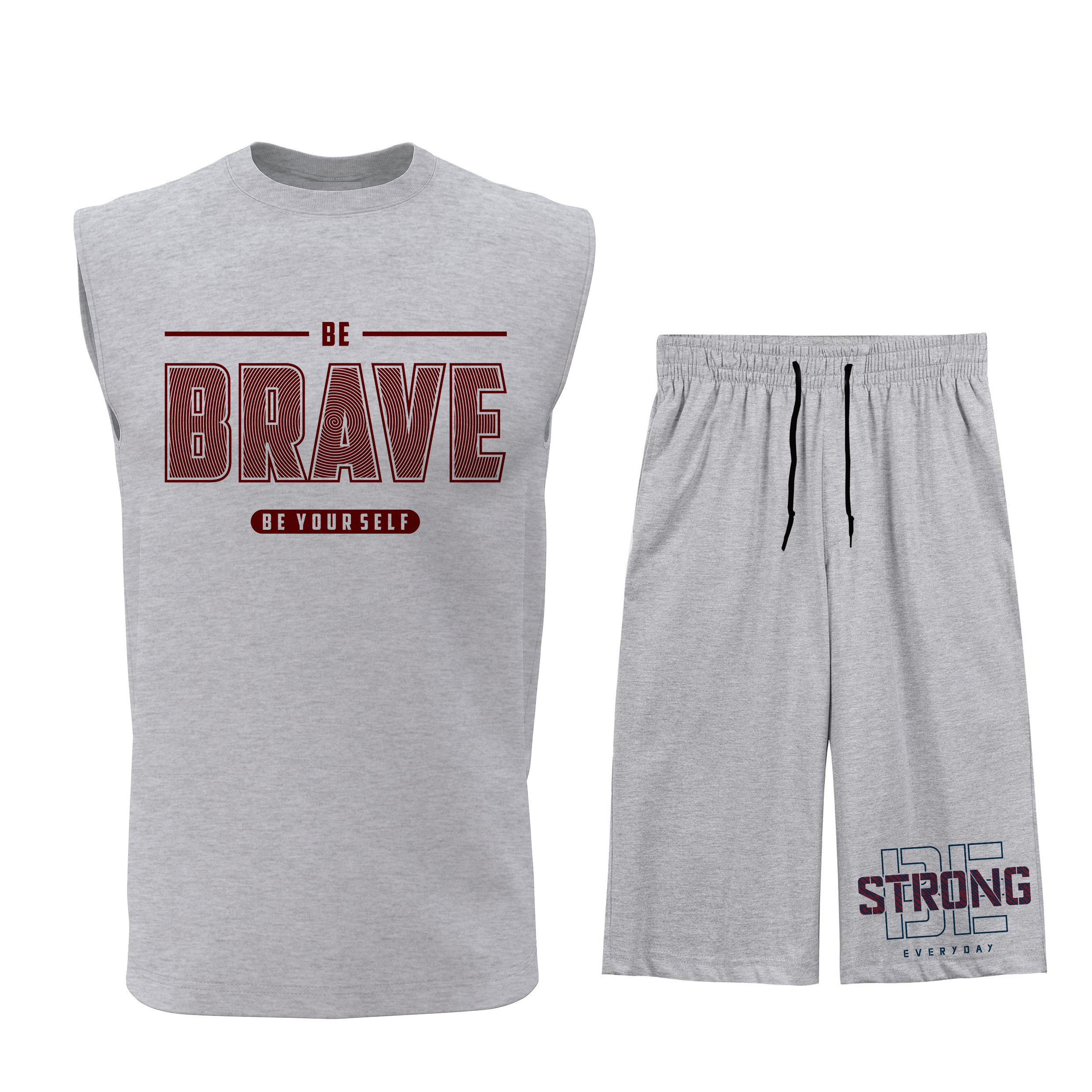 ست تاپ و شلوارک مردانه مدل T104G