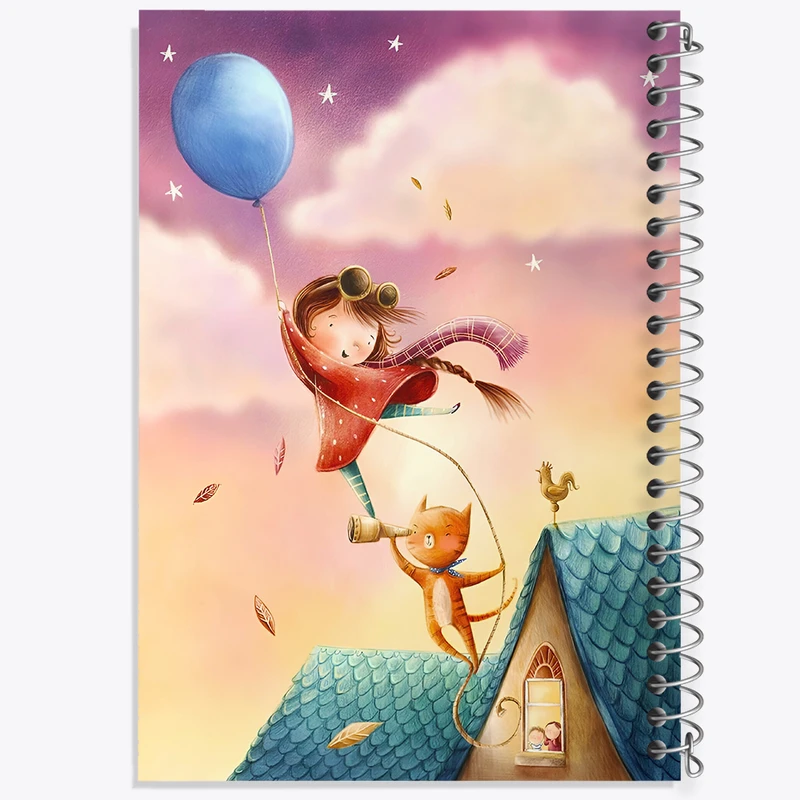 دفتر شطرنجی 50 برگ خندالو طرح دخترانه کد F8188