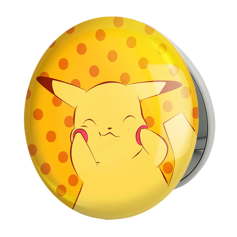 آینه جیبی خندالو طرح پیکاچو انیمه پوکمون مدل تاشو کد 17312 