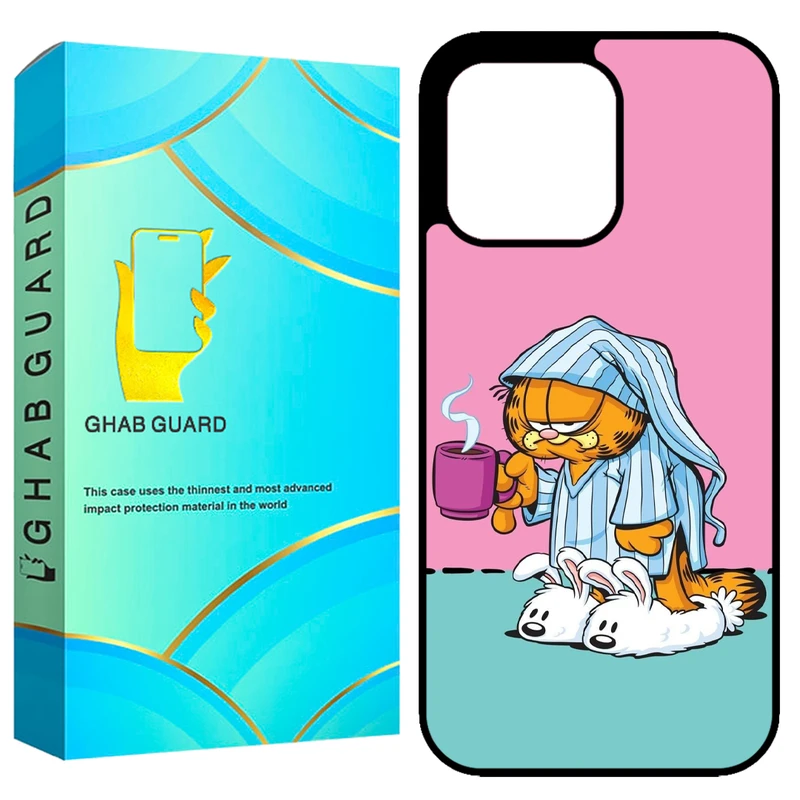 کاور قاب گارد طرح گارفیلد مدل GCHP15PM مناسب برای گوشی موبایل اپل iPhone 15 Pro Max