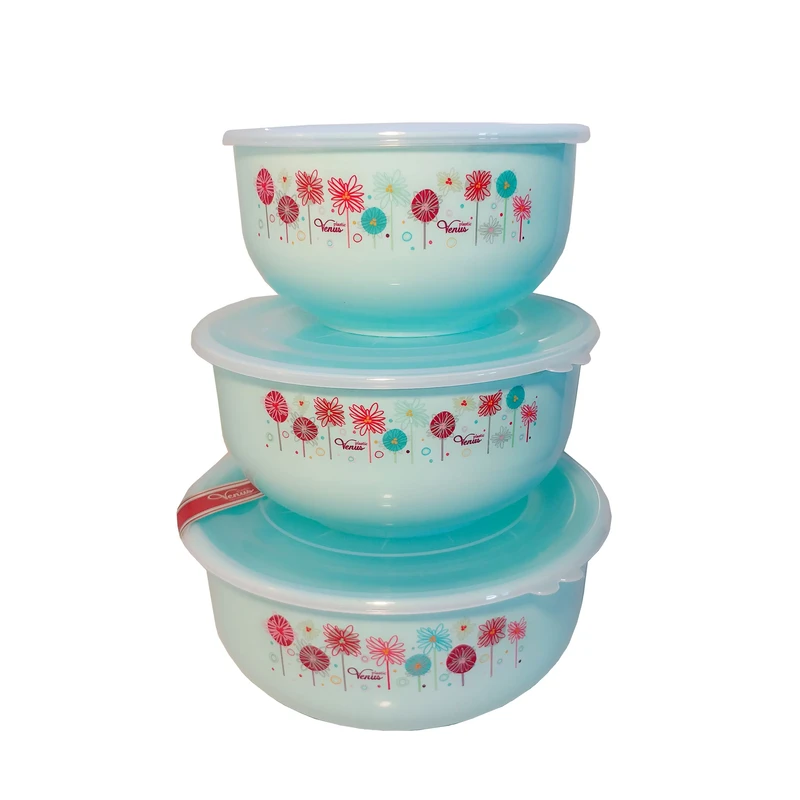 ظرف نگهدارنده ونوس پلاستیک کد 107 مجموعه ۳ عددی