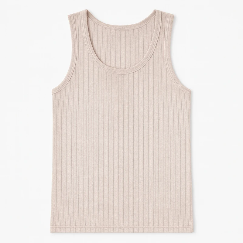 زیرپوش رکابی یقه گرد مردانه آریان نخ باف مدل 1115