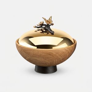 شکلات خوری گلدکیش مدل درب دار باترفلای سایز بزرگ کد GK829810
