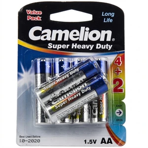 باتری قلمی کملیون مدل super heavy duty بسته 6 عددی