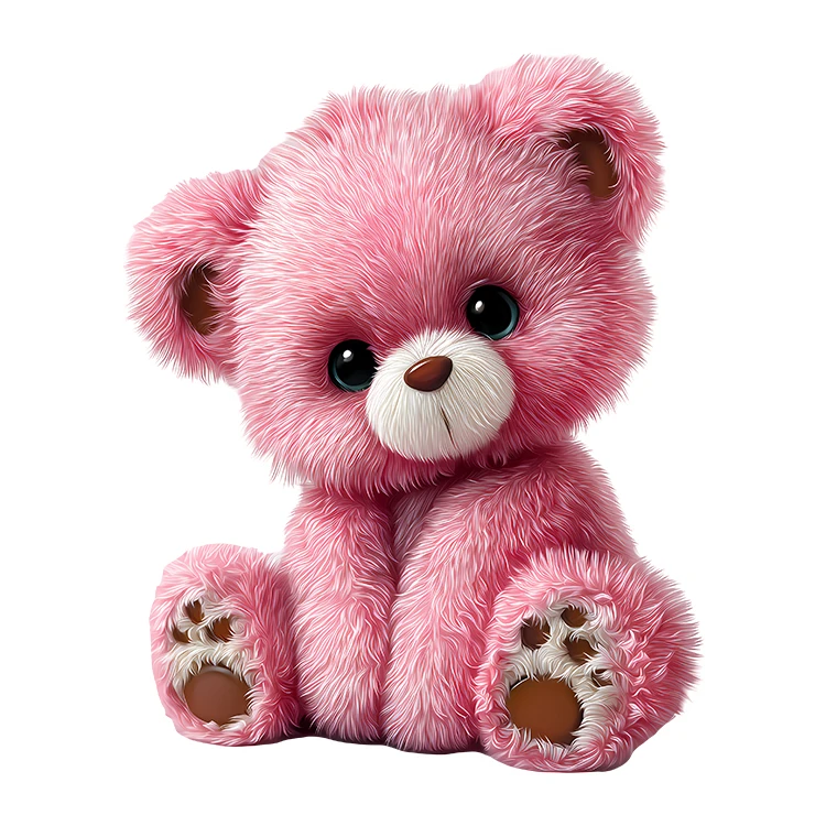 استیکر پارچه و لباس پاد آفرین مدل کارتونی طرح خرس تدی کد S5717