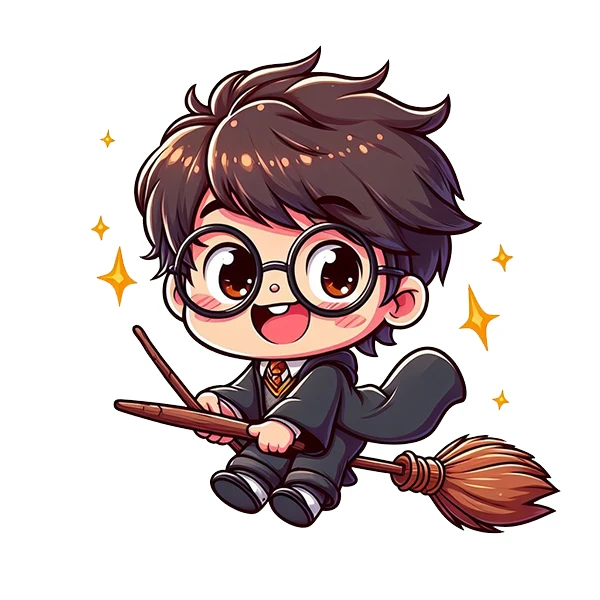 استیکر پارچه و لباس پاد آفرین طرح هری پاتر کد 655