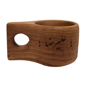 لیوان چوبی مدل اسم علیرضا کد 654651