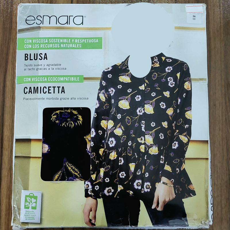 شومیز آستین بلند زنانه اسمارا مدل ویسکوز کد 13349482