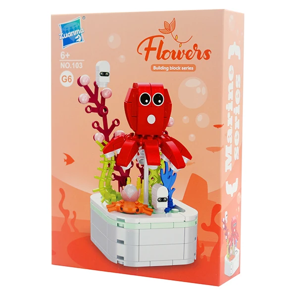 ساختنی 200 تکه فلاورز مدل octopussy طرح ماهی