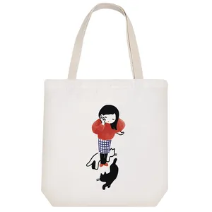 ساک خرید خندالو مدل دختر و گربه ها کد 9281