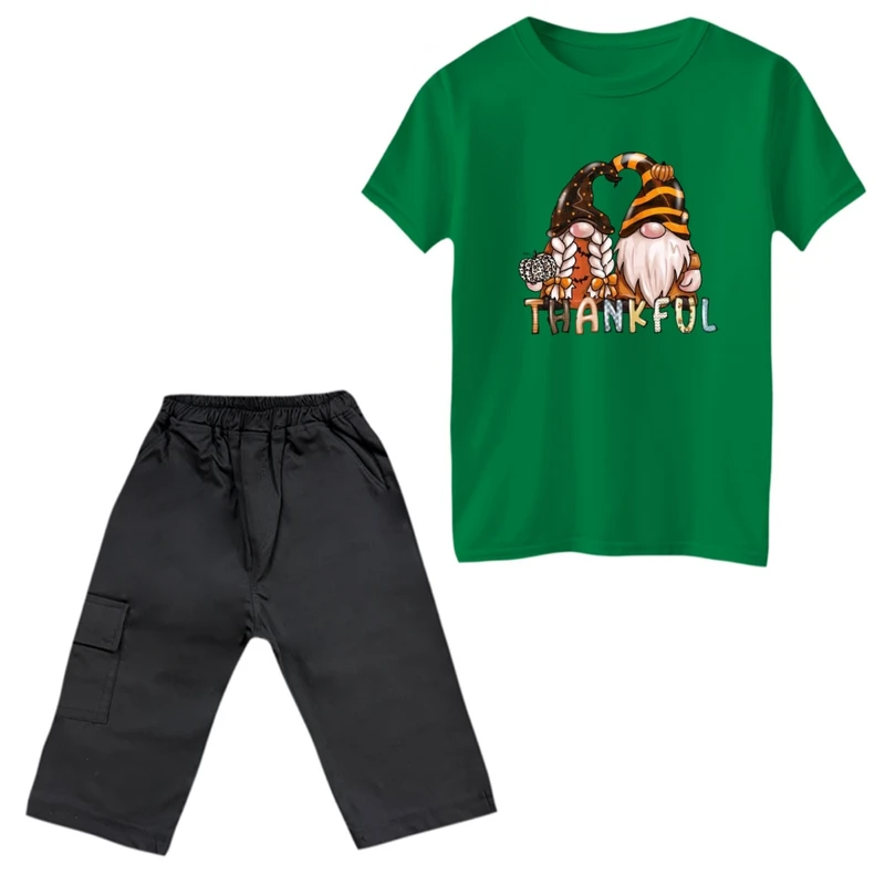 ست تی‌شرت و شلوارک پسرانه مدل کوتوله ها