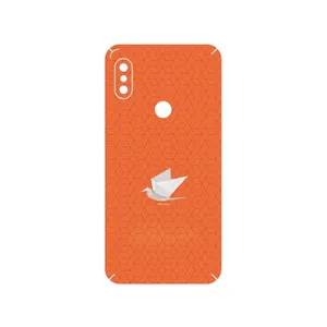 MAHOOT Minimalist origami bird Cover Sticker for Xiaomi Redmi Note 6 Pro