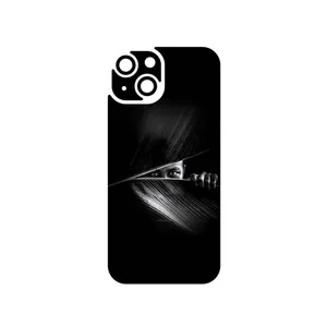MAHOOT Black Portrait Cover Sticker for Apple iPhone 15