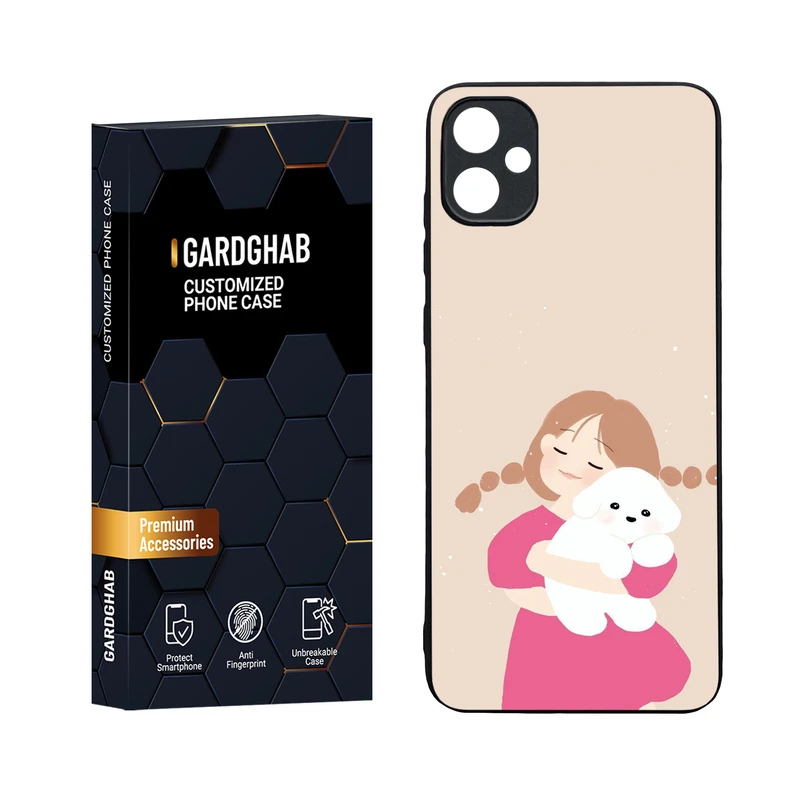 کاور گارد قاب مدل دورژله ای پشت گلس دخترانه مناسب برای گوشی موبایل سامسونگ Galaxy A05