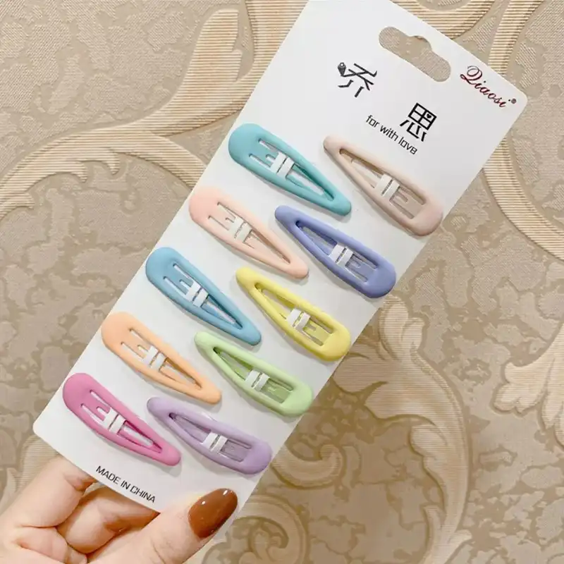 گیره مو زنانه مدل تق تقی کد R بسته 10 عددی