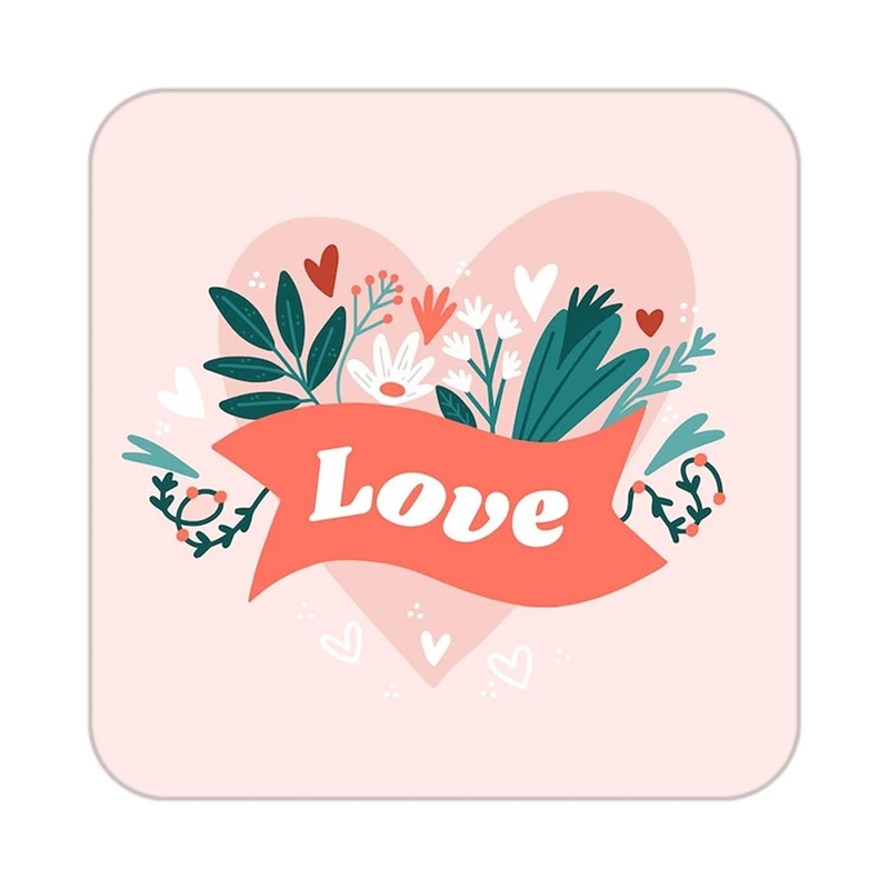 زیر لیوانی کاکتی طرح عاشقانه مدل mp37492