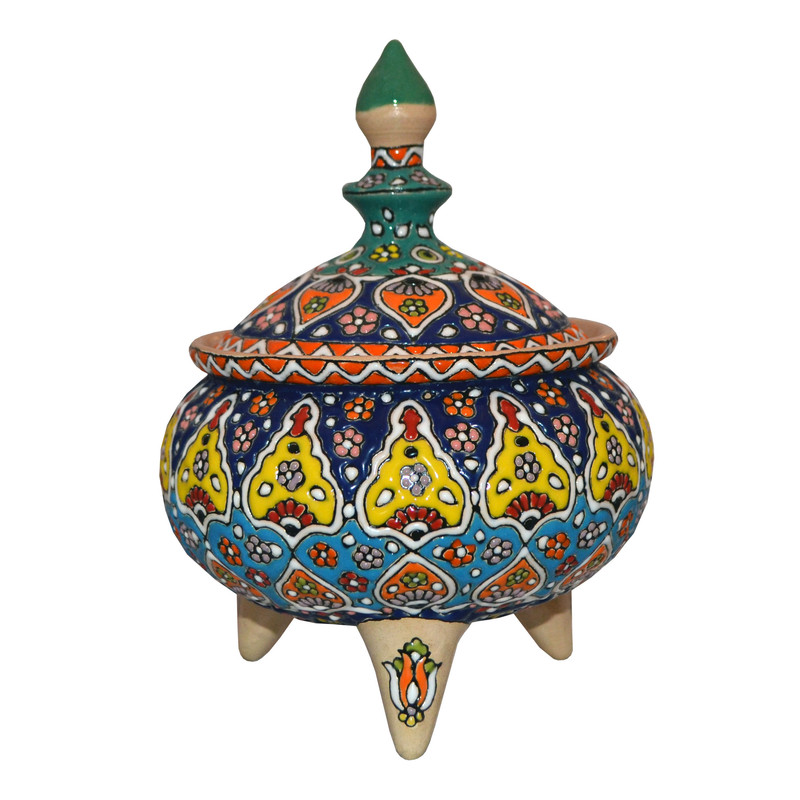 شکلات خوری میناکاری سفالی کد E20-19