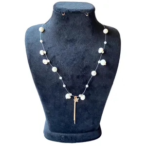 گردنبند زنانه ژوپینگ مدل مروارید و ستاره