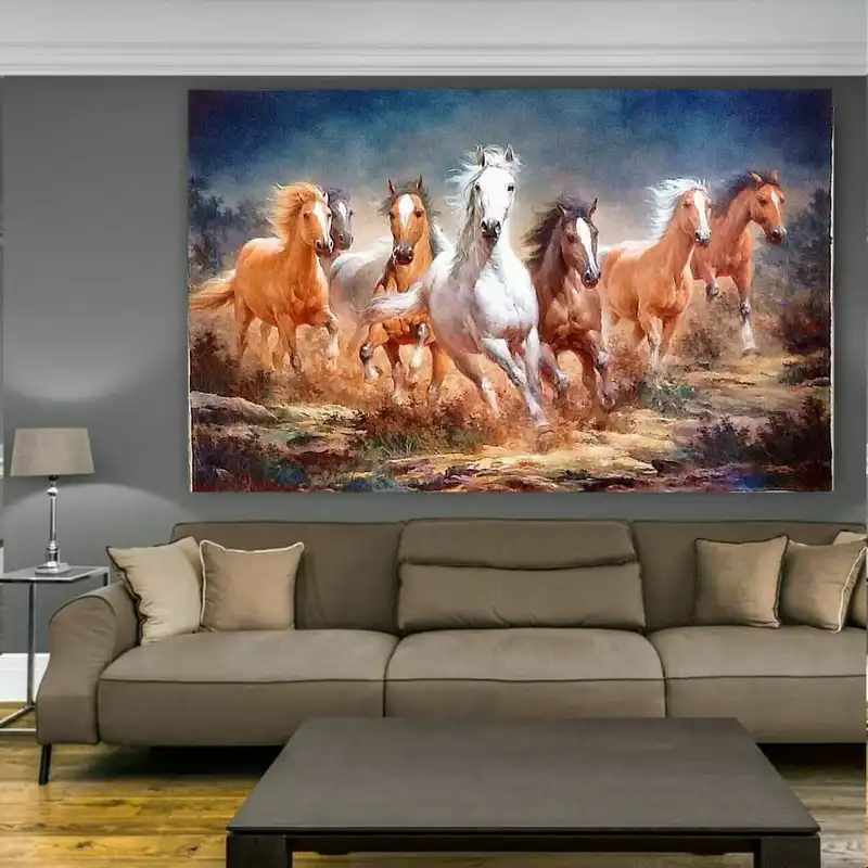 تابلو بوم طرح اسب مدلSDB4828