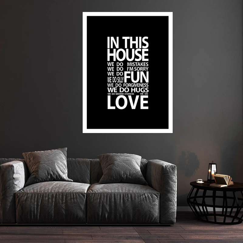 تابلو بکلیت طرح جمله انگیزشی مدرن مدل قاب شاسی W-S10226