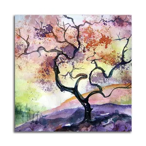 تابلو شاسی مدل نقاشی آبرنگ منظره کد A559