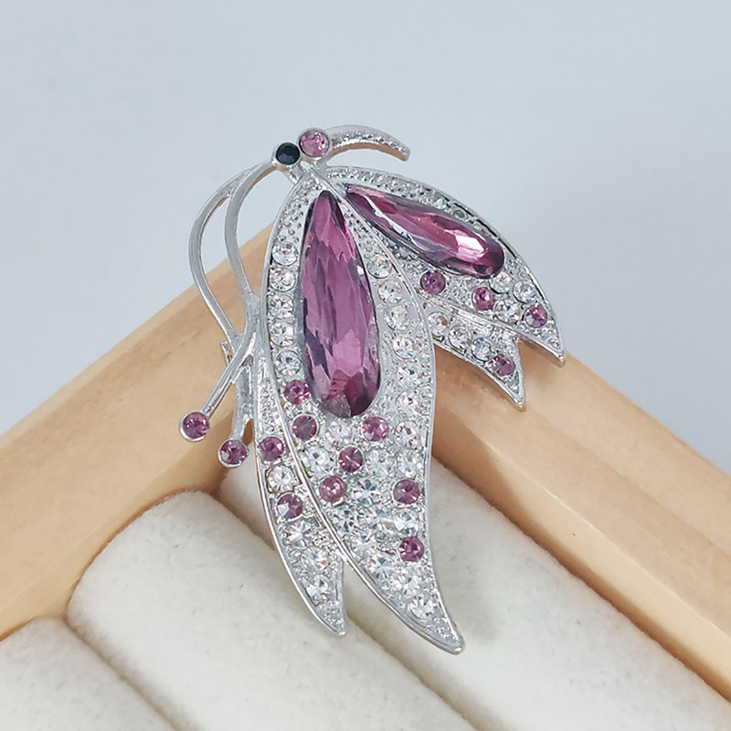 گل سینه زنانه مدل شاپرک کد 00907