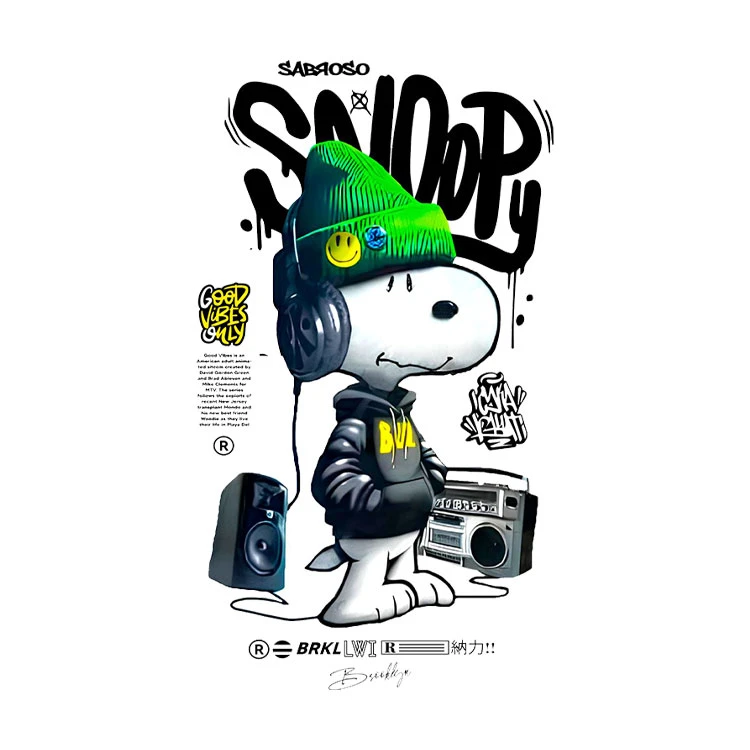 استیکر پارچه و لباس پاد آفرین مدل کارتونی کد 55