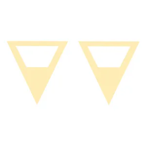 گوشواره طلا 18 عیار زنانه کرابو طرح مثلث مدل Kr5185