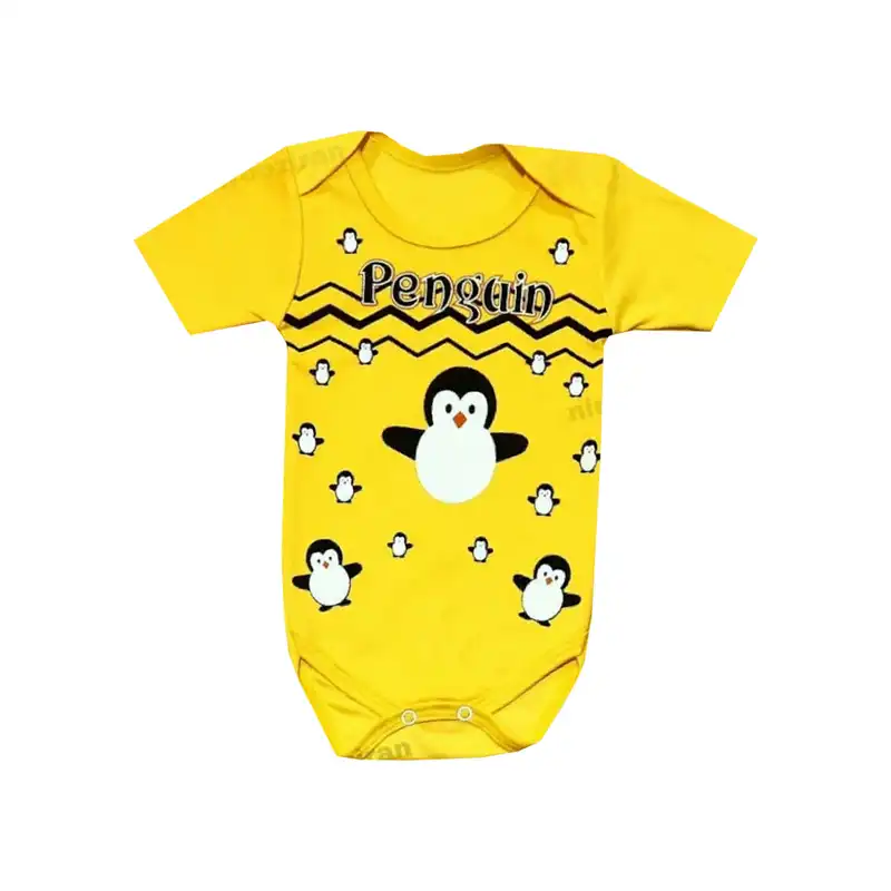 ست بادی و شلوارک نوزادی مدل پنگوئن