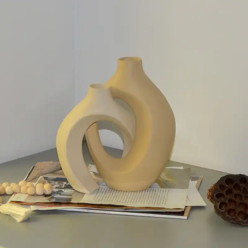 گلدان دکوری مدل دوقلو