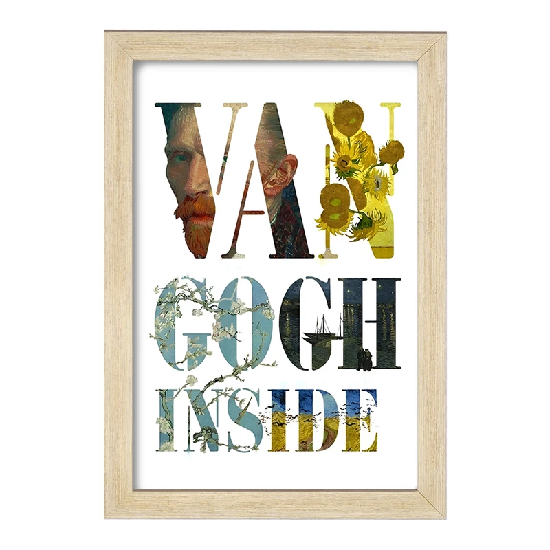 تابلو خندالو مدل ونسان ونگوگ کد F3936