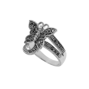 انگشتر زنانه مدل پروانه نگینی مجلسی 