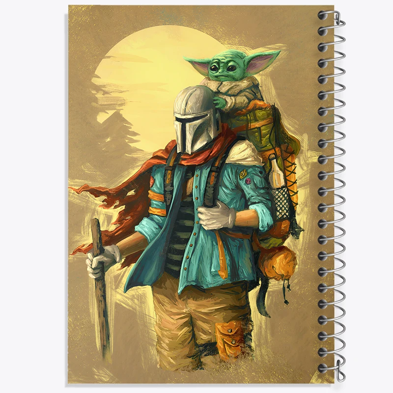 دفتر شطرنجی 50 برگ خندالو طرح جنگ ستارگان (Star Wars)  کد N4932