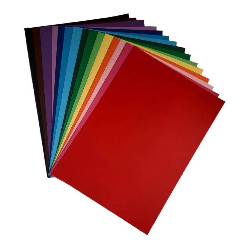 مقوا رنگی کد 030 سایز 21x30 سانتی متر بسته 30 عددی