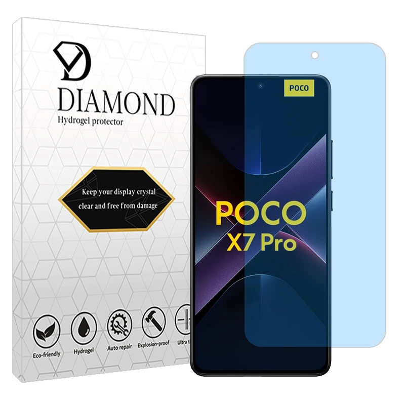 محافظ صفحه نمایش مات آنتی بلو دیاموند مدل Tough مناسب برای گوشی موبایل شیائومی Poco X7 Pro