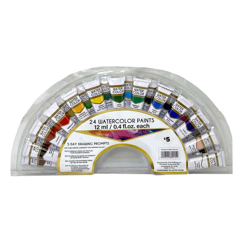 آبرنگ 24 رنگ مدل دایره ای کد 297094