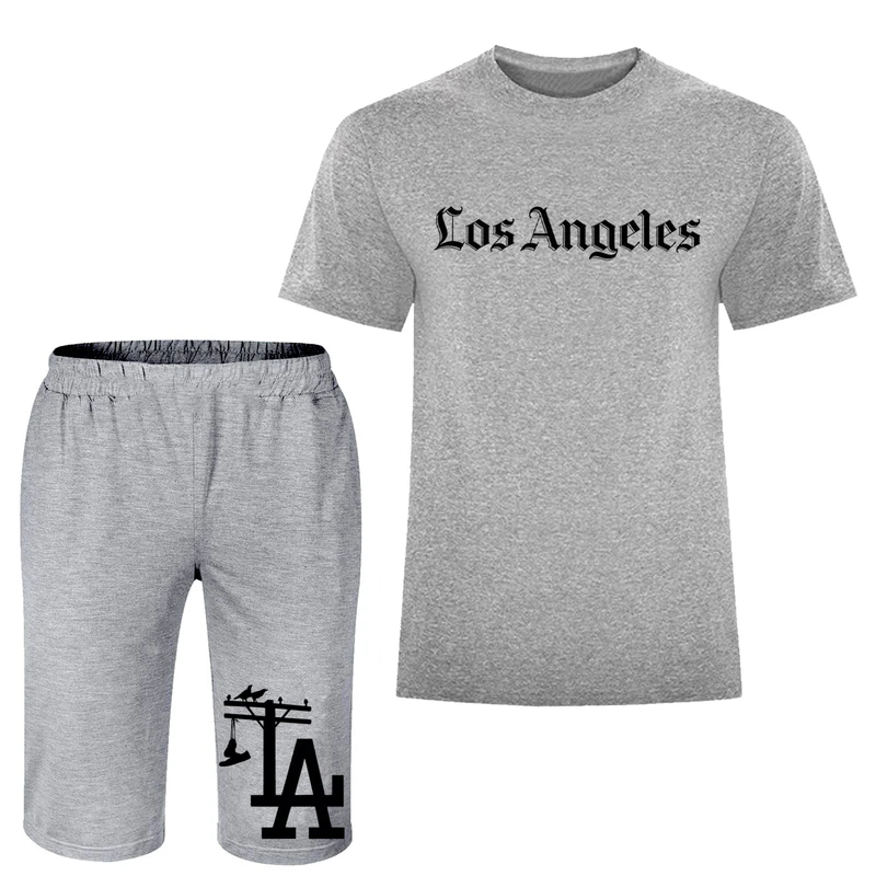 ست تی شرت و شلوارک مردانه مدل A03 