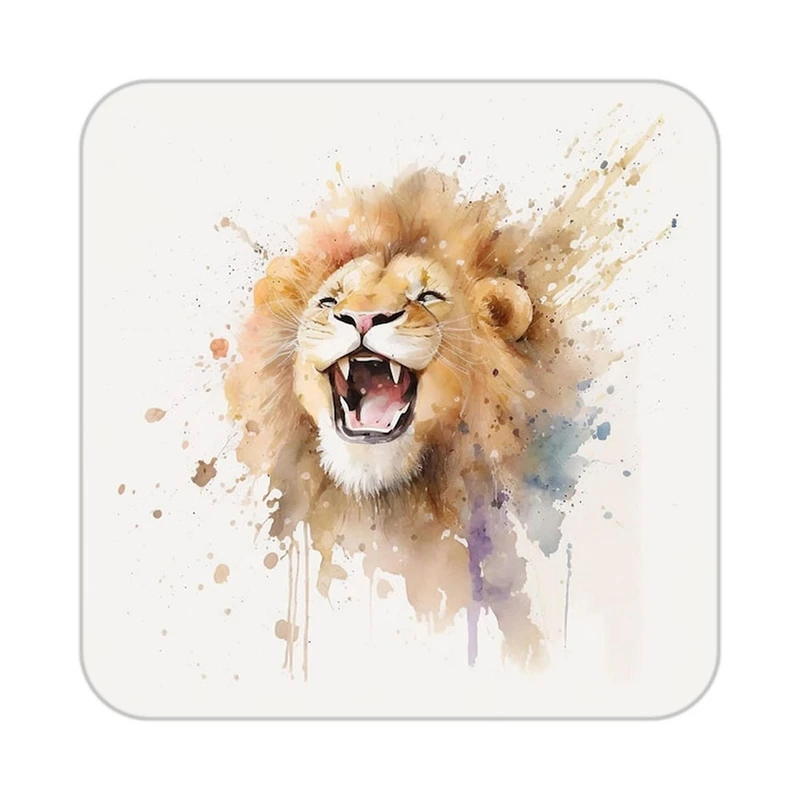 زیر لیوانی کاکتی طرح شیر مدل mp24466