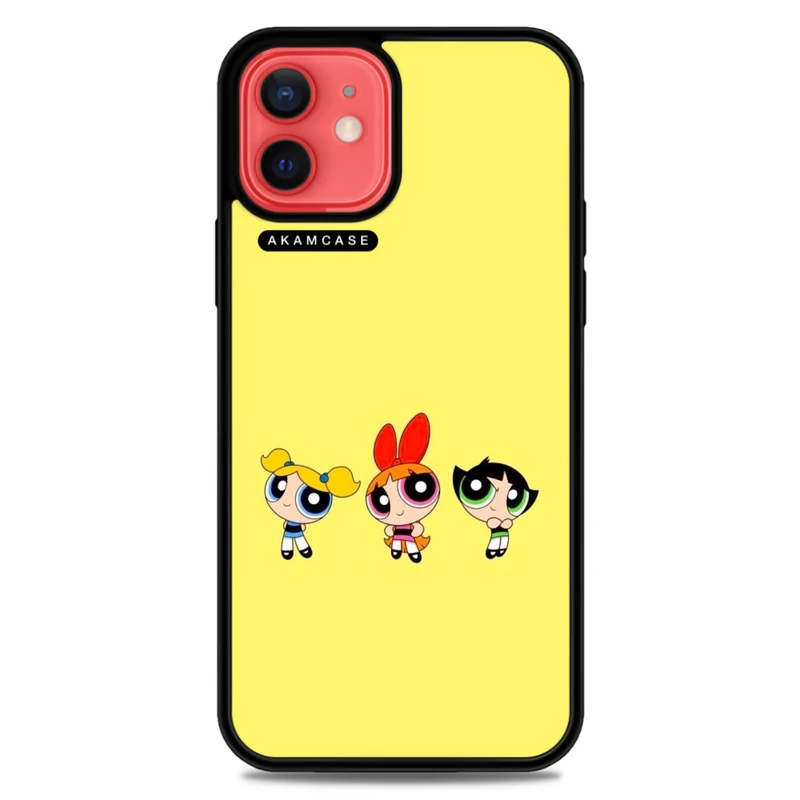 کاور آکام مدل AMCWA12-POWERPUFF GIRLS-3 مناسب برای گوشی موبایل اپل iPhone 12