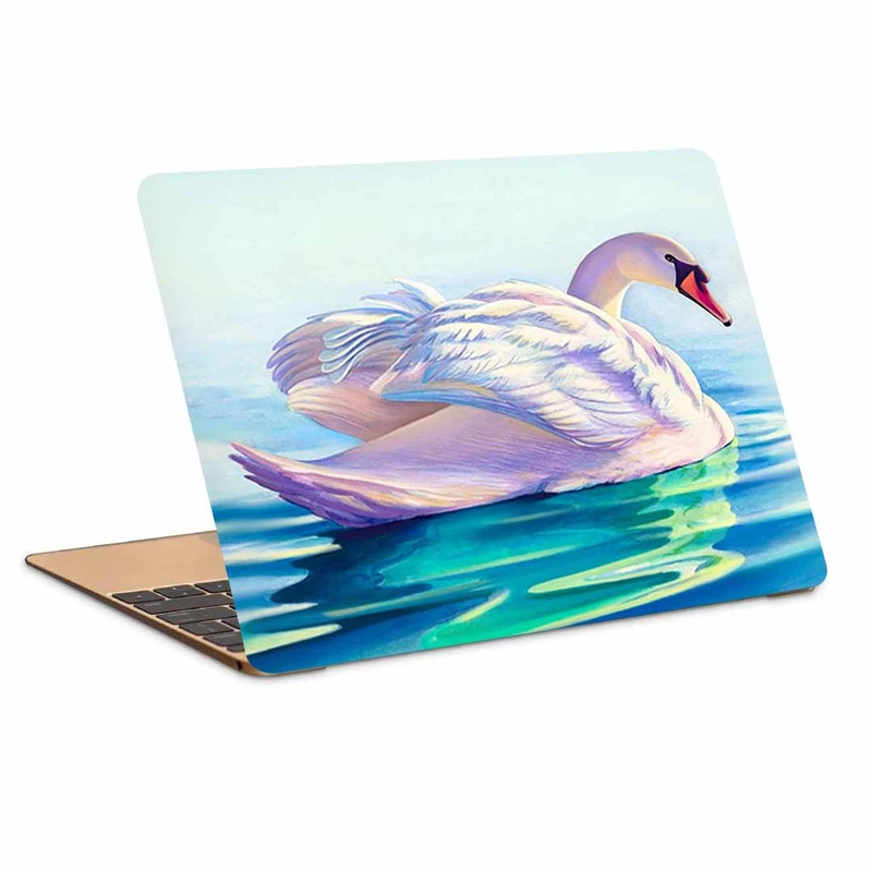 استیکر لپ تاپ طرح قو کد p-1218 مناسب برای لپ تاپ 15.6 اینچ