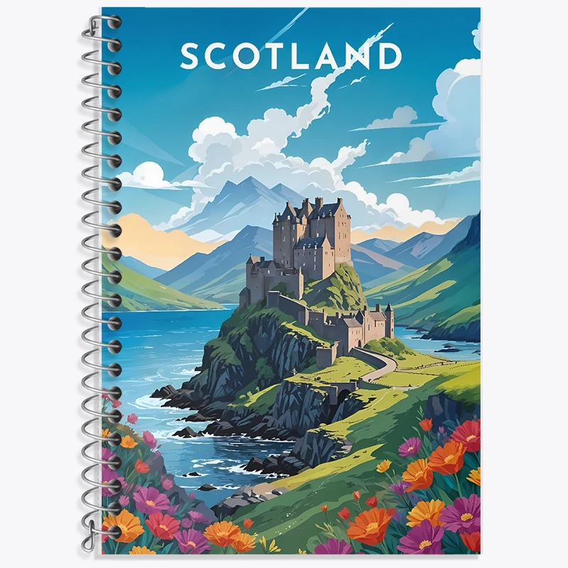 دفتر نت موسیقی 50 برگ خندالو طرح اسکاتلند (Scotland) کد F6370