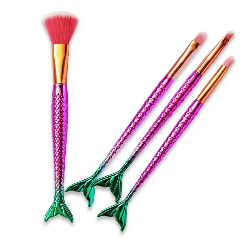 ست برس آرایشی مدل پری دریایی کد 1019 بسته 4 عددی