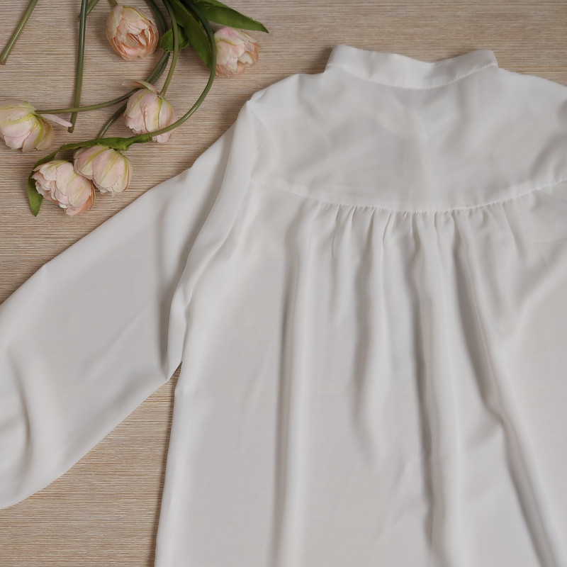 شومیز آستین بلند زنانه مدل کرپ الیزه