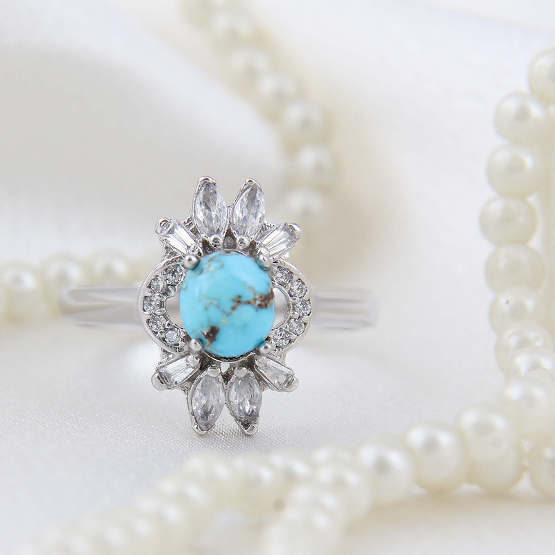 انگشتر نقره زنانه بازرگانی میلادی مدل فیروزه طبیعی نیشابور قالب جواهری روکش رادیوم کد AWR_1639 انگشتر نقره زنانه بازرگانی میلادی مدل فیروزه طبیعی نیشابور قالب جواهری روکش رادیوم کد AWR_1639