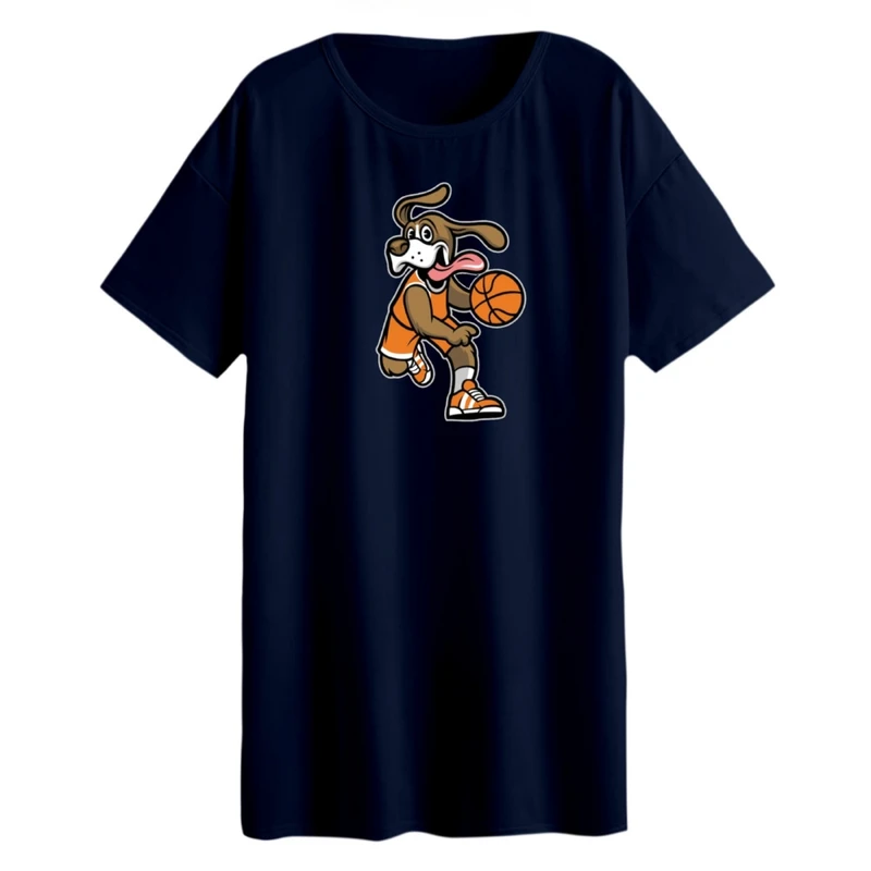 تی شرت لانگ آستین کوتاه زنانه مدل سگ کد 2