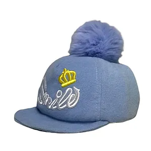 کلاه کپ بچگانه مدل پوم دار 